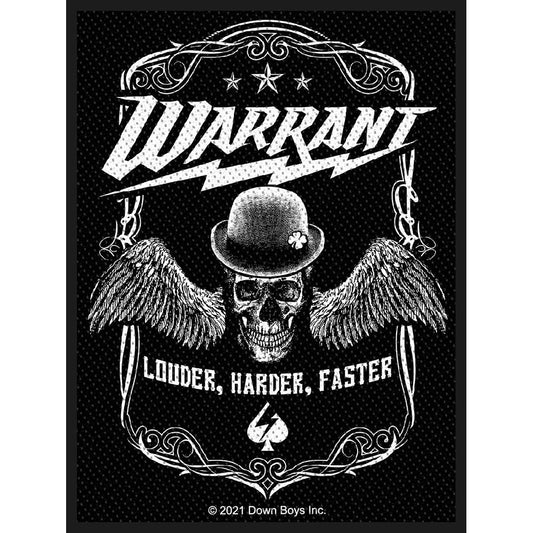 Warrant Standard Patch: Louder Harder Faster (Loose) Standaard patch