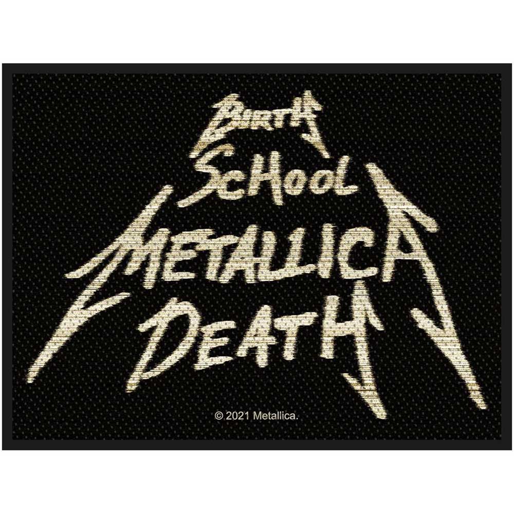 Metallica Standard Patch: Birth, School, Metallica, Death (Loose) Standaard patch