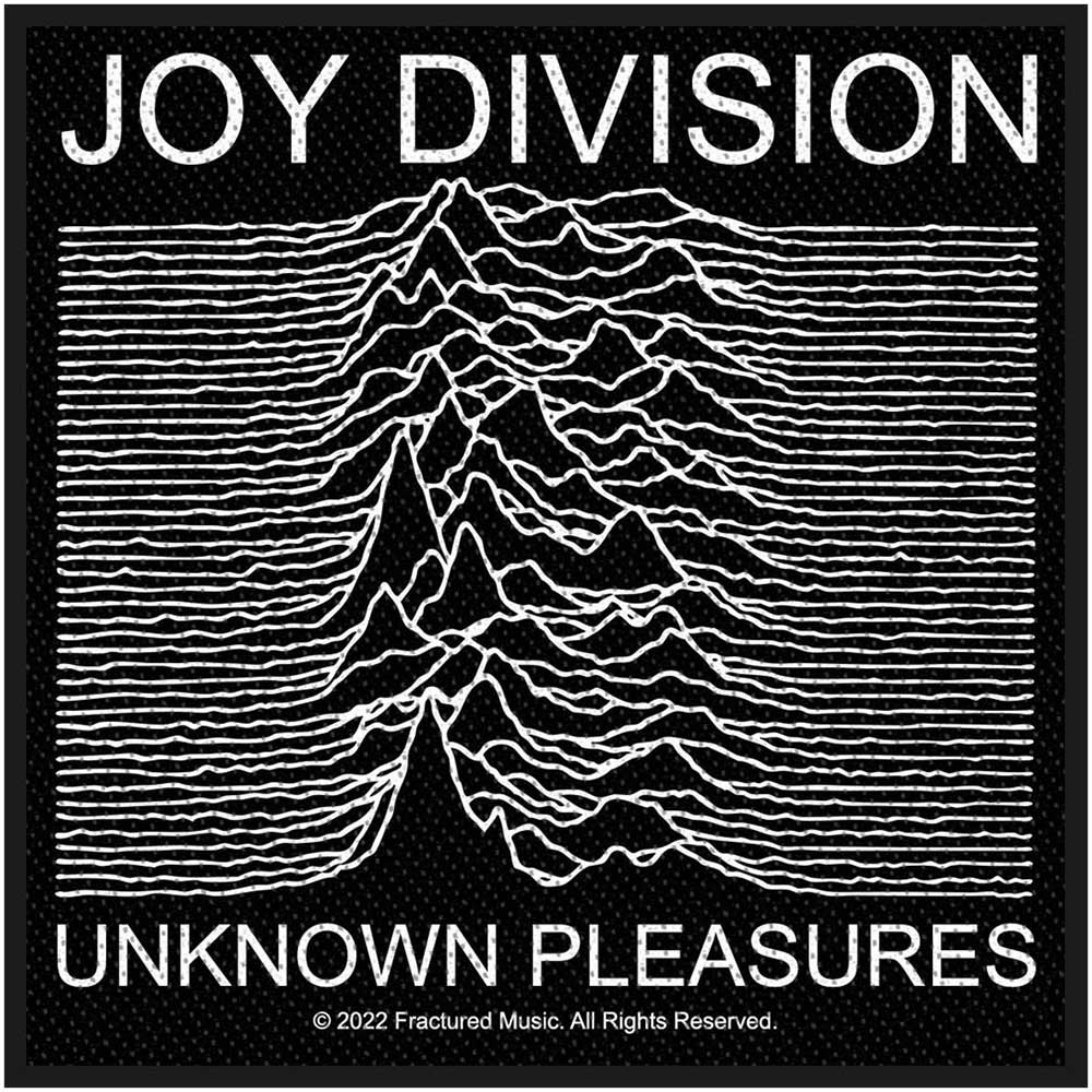 Joy Division Standard Patch: Unknown Pleasures (Loose) Standaard patch