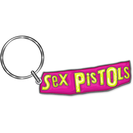 The Sex Pistols Keychain: Classic Logo (Enamel In-fill) Sleutelhanger