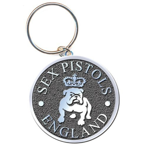 The Sex Pistols Keychain: Bull Dog (Enamel In-fill) Sleutelhanger