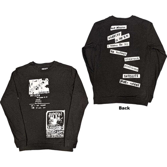 The Sex Pistols Unisex Long Sleeve T-Shirt: 100 Club (Back Print) Long Sleeve T-Shirt