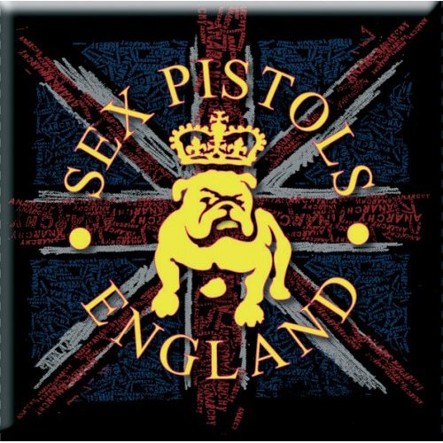 The Sex Pistols Fridge Magnet: Bull Dog & Flag Koelkastmagneet