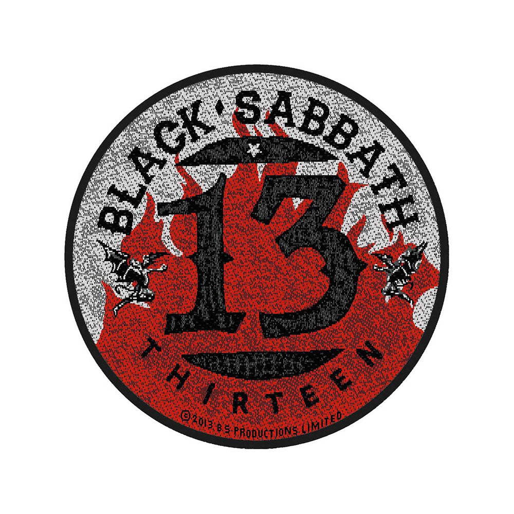 Black Sabbath Standard Patch: 13 Flames Circular (Retail Pack) Standaard patch