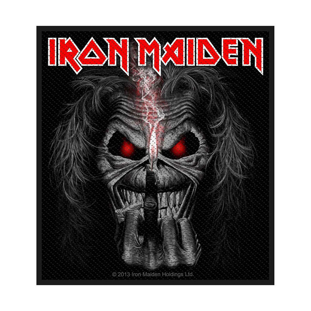 Iron Maiden Standard Patch: Eddie Candle Finger (Retail Pack) Standaard patch