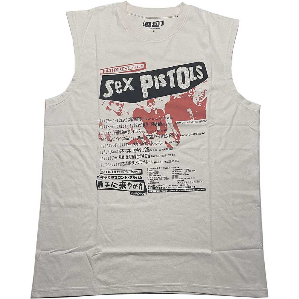 The Sex Pistols Unisex Tank T-Shirt: Filthy Lucre (Embellished) Tank T-Shirt