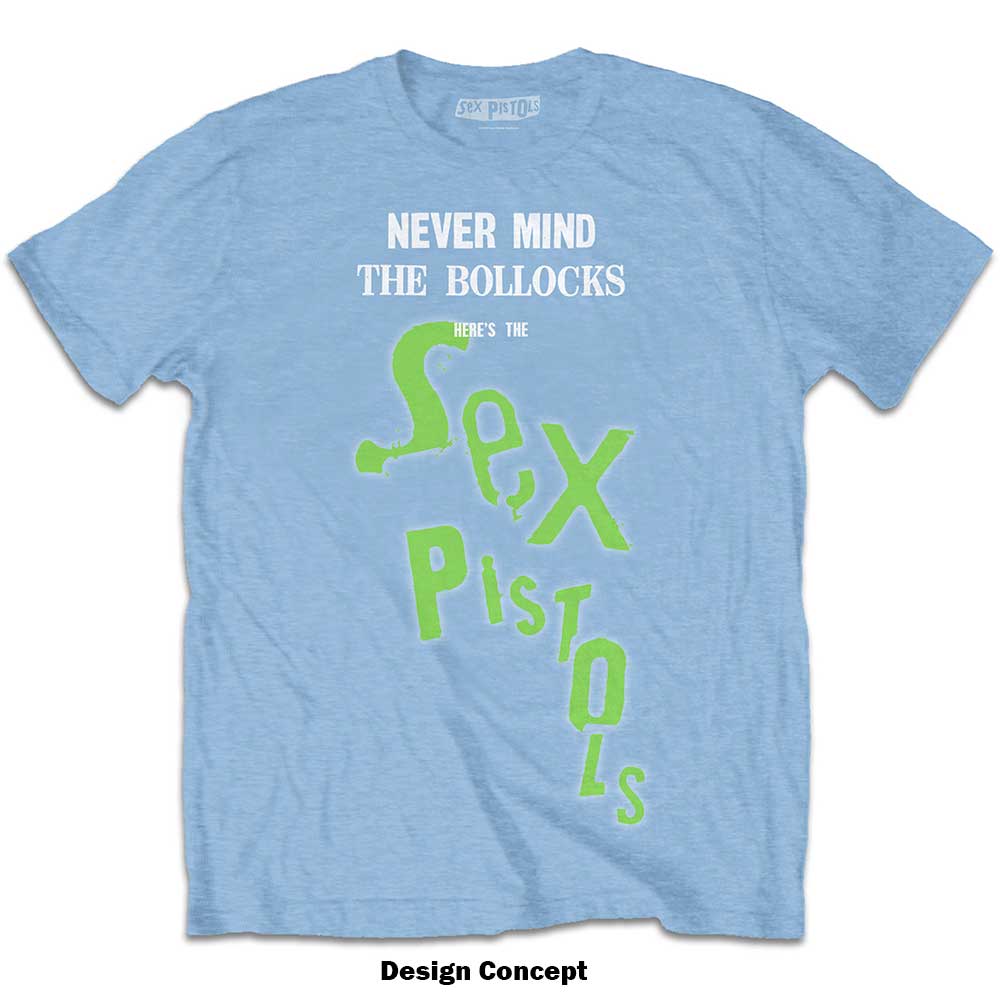 The Sex Pistols Unisex T-Shirt: Never Mind The Bollocks Drop Logo T-Shirt