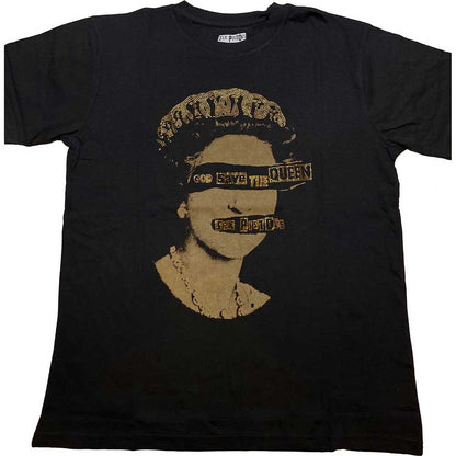 The Sex Pistols Unisex Embellished T-Shirt: God Save The Queen (Diamante) Embellished T-Shirt