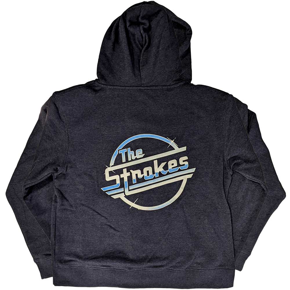 The Strokes Unisex Zipped Hoodie: OG Magna (Back Print) Ritshoodie