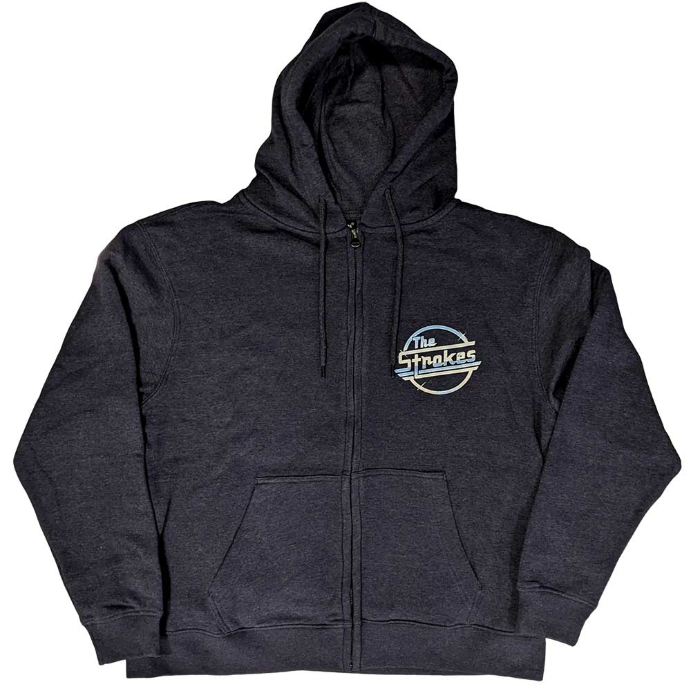 The Strokes Unisex Zipped Hoodie: OG Magna (Back Print) Ritshoodie