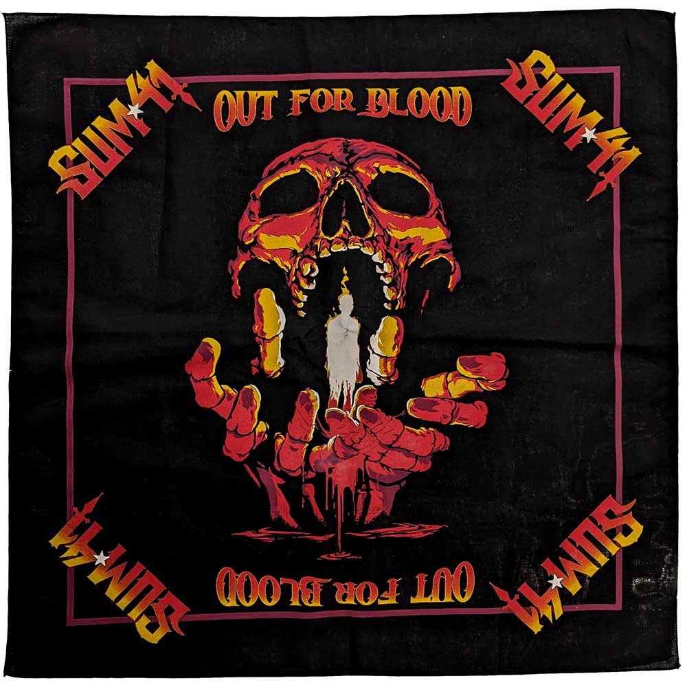 Sum 41 Unisex Bandana: Out For Blood (Back Print) (Ex-Tour) Bandana