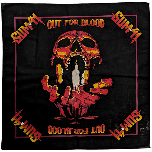 Sum 41 Unisex Bandana: Out For Blood (Back Print) (Ex-Tour) Bandana