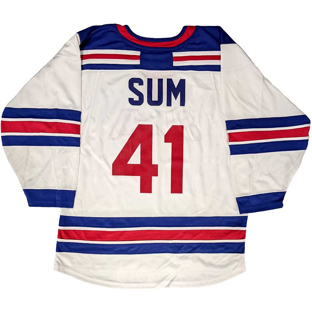 Sum 41 Unisex Hockey Jersey: Stripes (Back Print) (Ex-Tour) Hockey Jersey