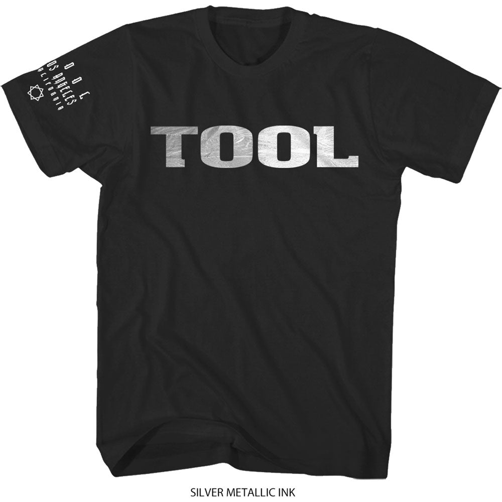 Tool Unisex T-Shirt: Metallic Silver Logo (Sleeve Print) T-Shirt