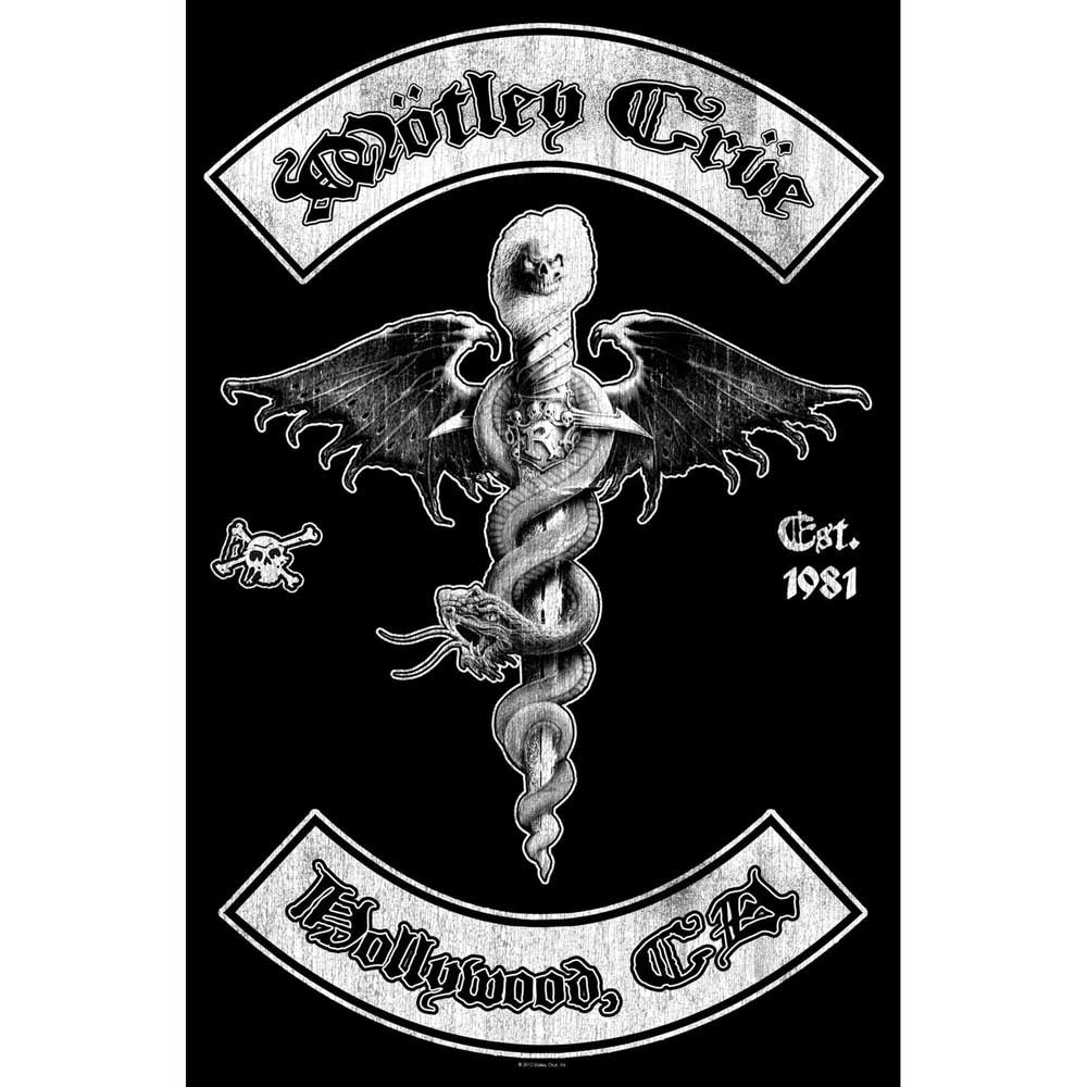 Motley Crue Textile Poster: Hollywood Textielposter