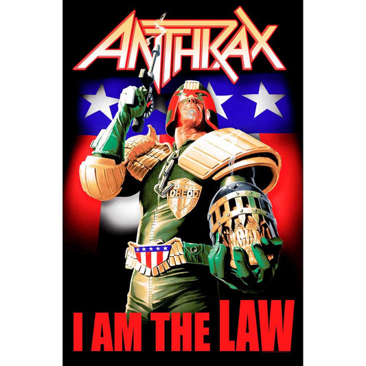 Anthrax Textile Poster: I Am The Law Textielposter