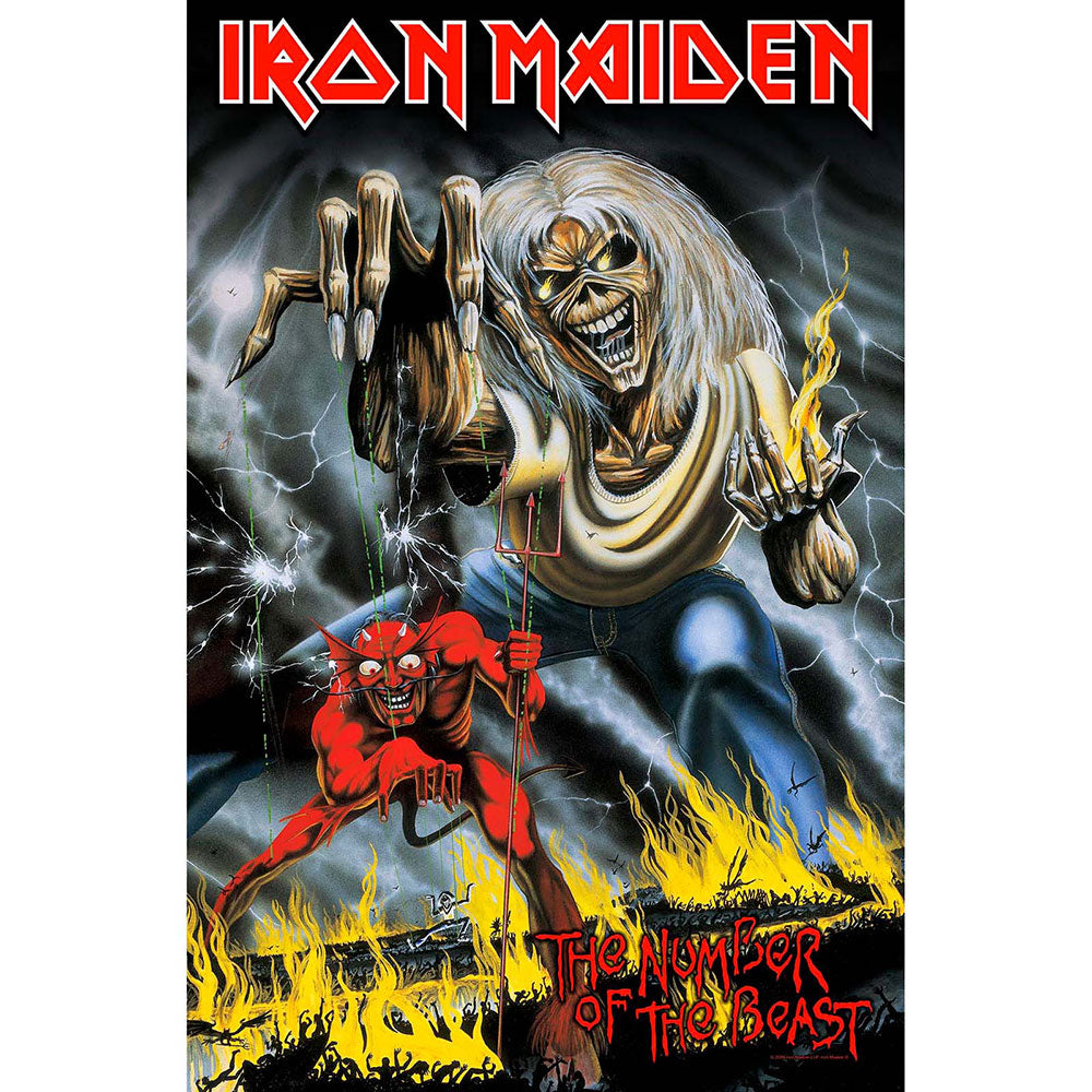 Iron Maiden Textile Poster: Number Of The Beast Textielposter