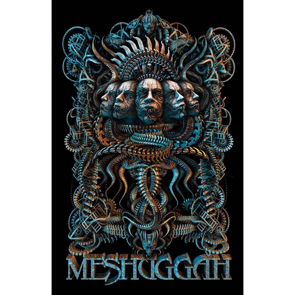 Meshuggah Textile Poster: 5 Faces Textielposter