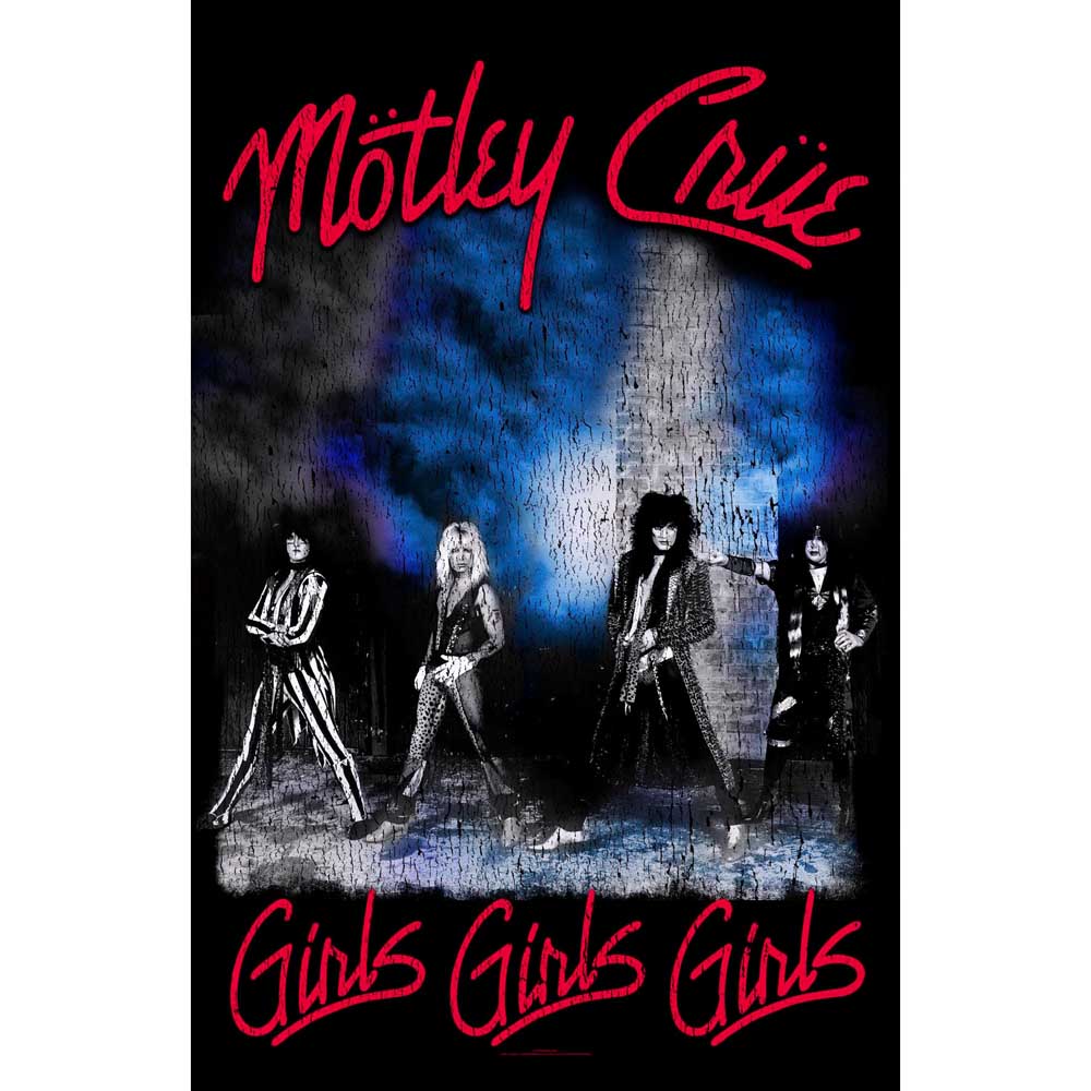 Motley Crue Textile Poster: Girls, Girls, Girls Textielposter