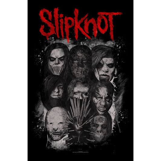 Slipknot Textile Poster: Masks Textielposter