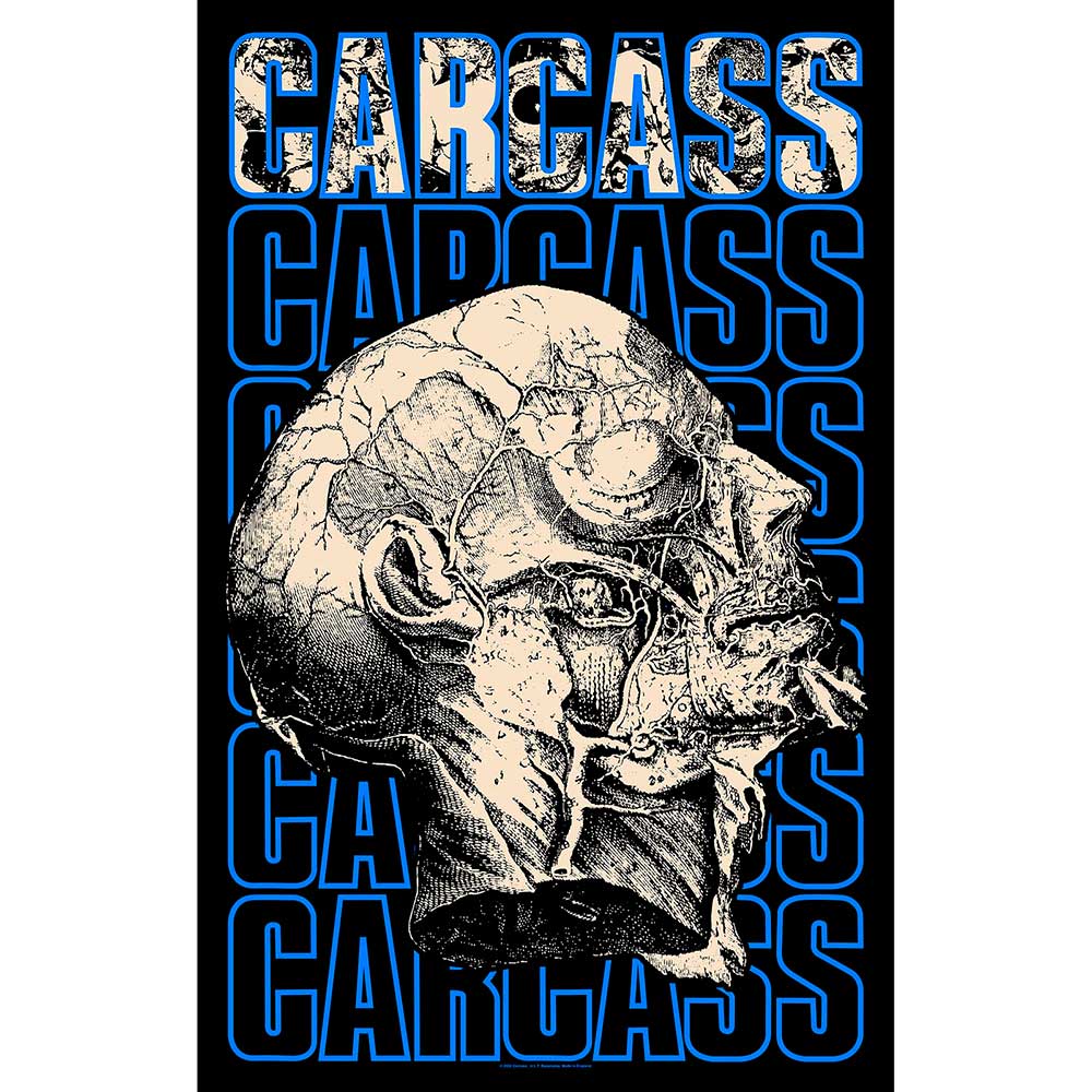 Carcass Textile Poster: Necro Head Textielposter