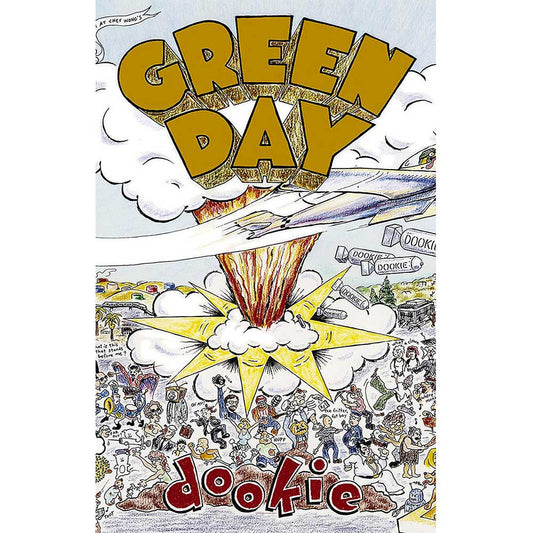 Green Day Textile Poster: Dookie Textielposter