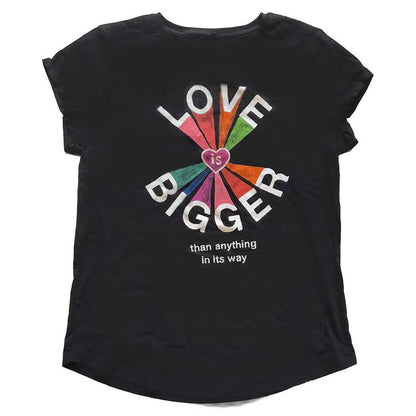 U2 Ladies Babydoll T-Shirt: Love Is Bigger (Back Print) (Ex-Tour) Babydoll T-shirt