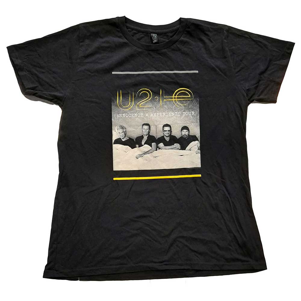 U2 Ladies T-Shirt: I+E Tour Bed Photo (Back Print) (Ex-Tour) T-Shirt