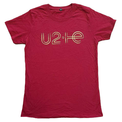 U2 Unisex T-Shirt: I+E 2015 Tour Dates (Back Print) (Ex-Tour) T-Shirt