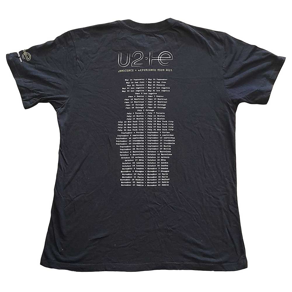 U2 Unisex T-Shirt: I+E Tour 2015 There Is A Light (Back Print) (Ex-Tour) T-Shirt