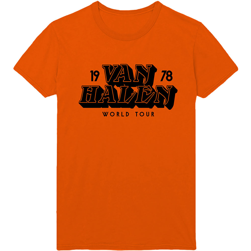 Van Halen Unisex T-Shirt: World Tour '78 T-Shirt