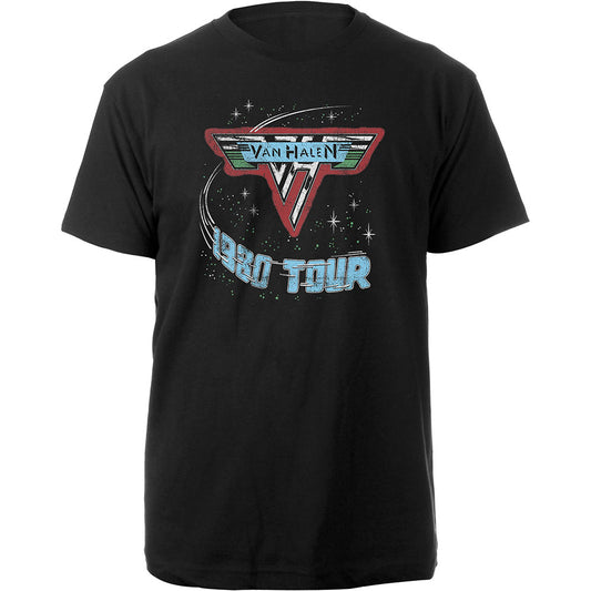 Van Halen Unisex T-Shirt: 1980 Tour T-Shirt