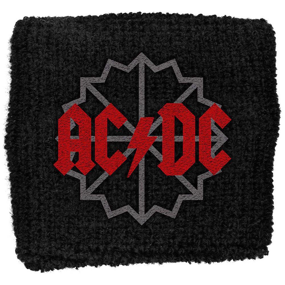 AC/DC Fabric Wristband: Black Ice Logo (Loose) Stoffen polsband