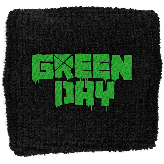 Green Day Fabric Wristband: Logo (Loose) Stoffen polsband