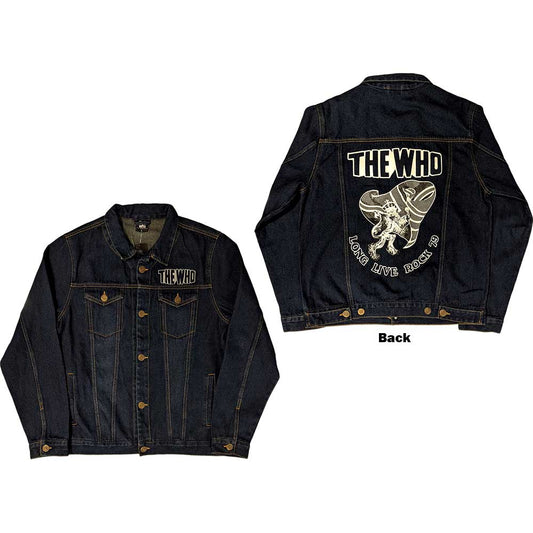 The Who Unisex Denim Jacket: Long Live Rock (Back Print) Spijkerjas