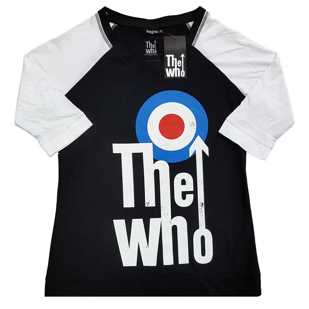 The Who Ladies Raglan T-Shirt: Elevated Target Raglan T-Shirt