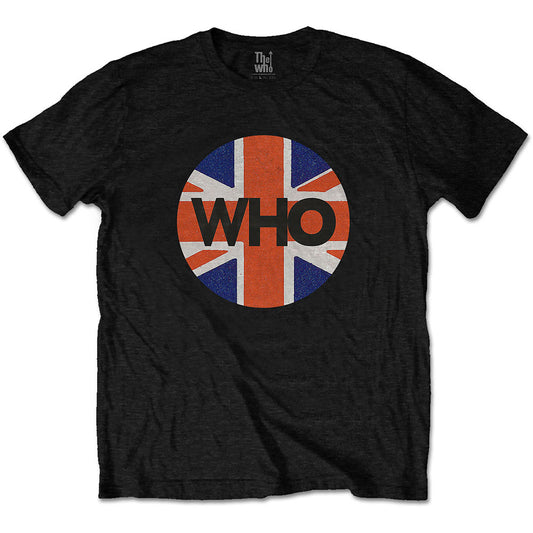 The Who Unisex T-Shirt: Union Jack Circle T-Shirt