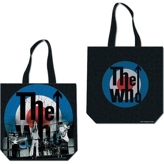 The Who Cotton Tote Bag: Target (Back Print) Katoenen draagtas