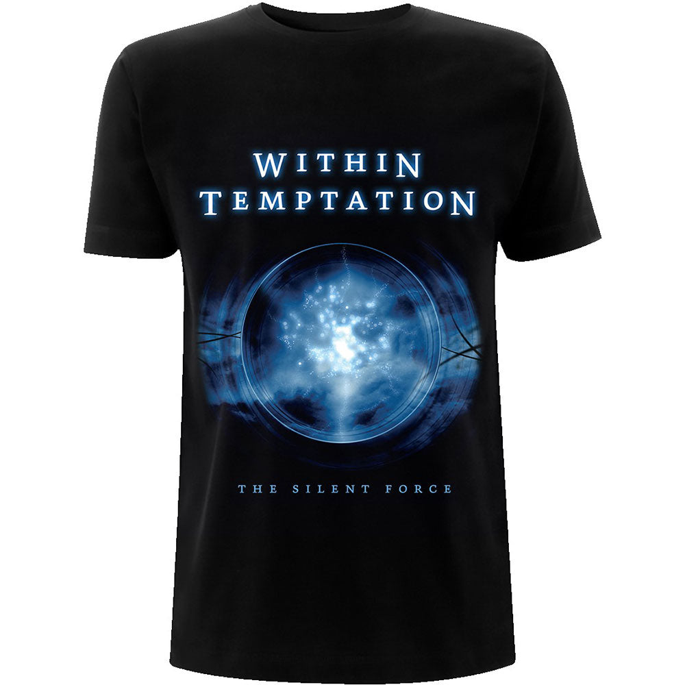 Within Temptation Unisex T-Shirt: Silent Force Tracks (Back Print) T-Shirt