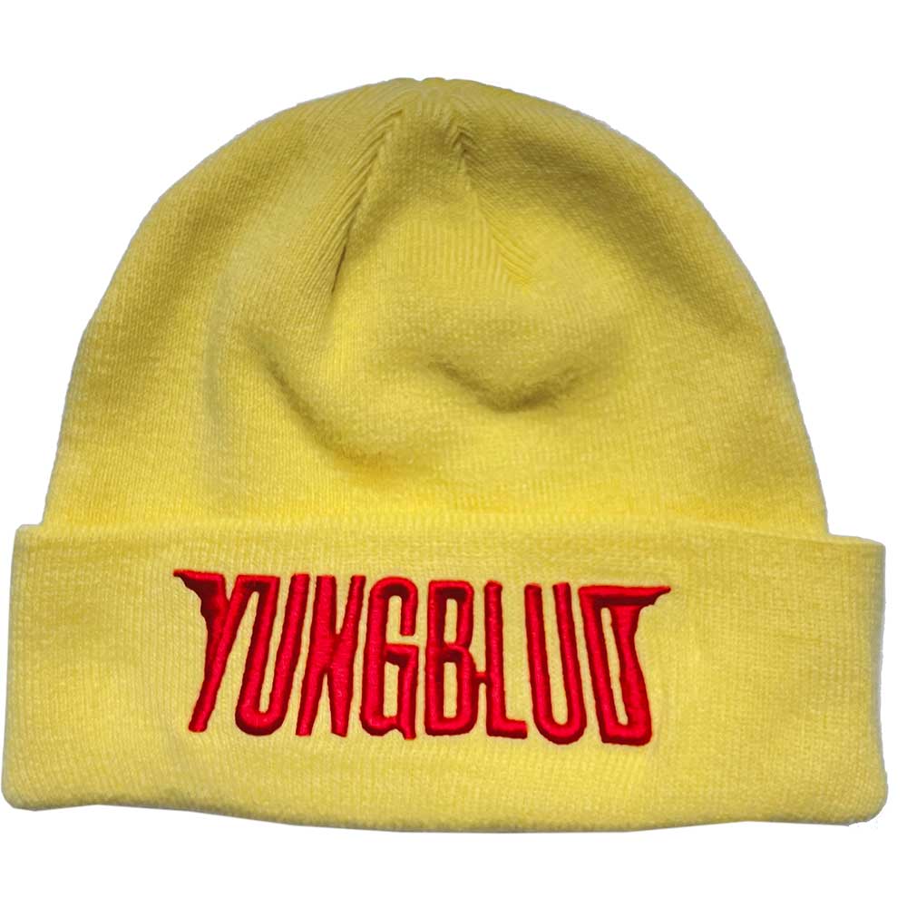 Yungblud Unisex Beanie Hat: Red Logo Muts