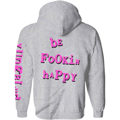 Yungblud Unisex Pullover Hoodie: Raver Smile (Back Print) Trui met capuchon