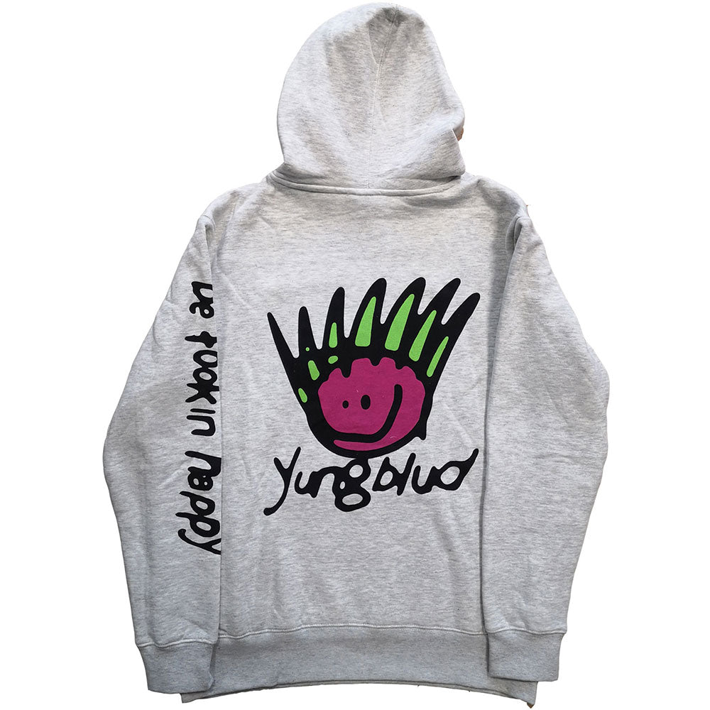 Yungblud Unisex Pullover Hoodie: Face (Back Print) Trui met capuchon