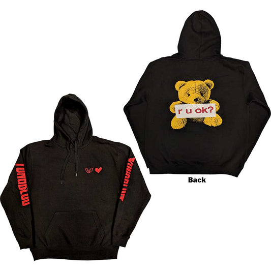 Yungblud Unisex Pullover Hoodie: R-U-OK? (Back Print) Trui met capuchon