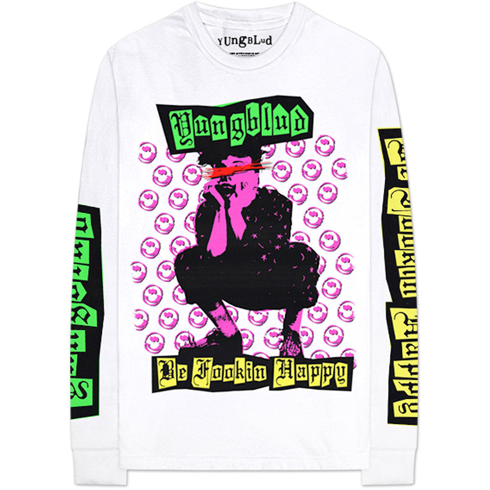 Yungblud Unisex Long Sleeve T-Shirt: Punker (Back & Sleeve Print) Long Sleeve T-Shirt