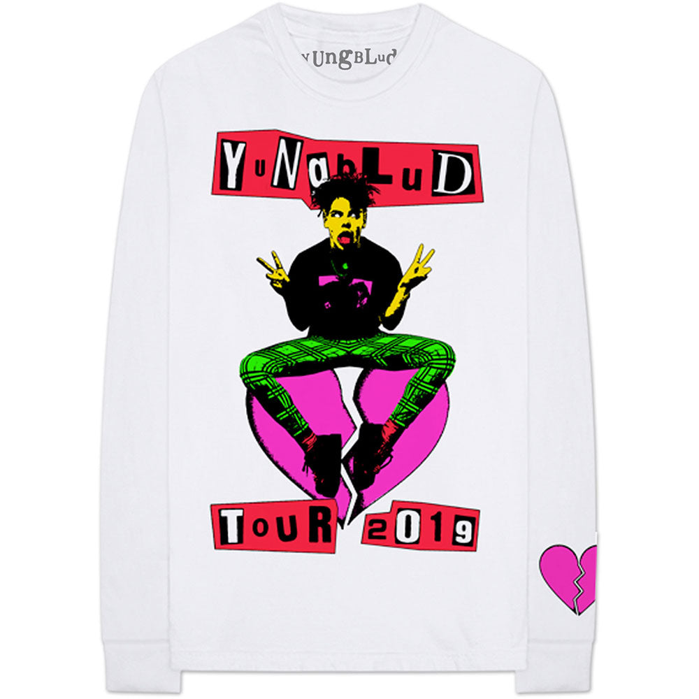 Yungblud Unisex Long Sleeve T-Shirt: Tour (Back & Sleeve Print) Long Sleeve T-Shirt