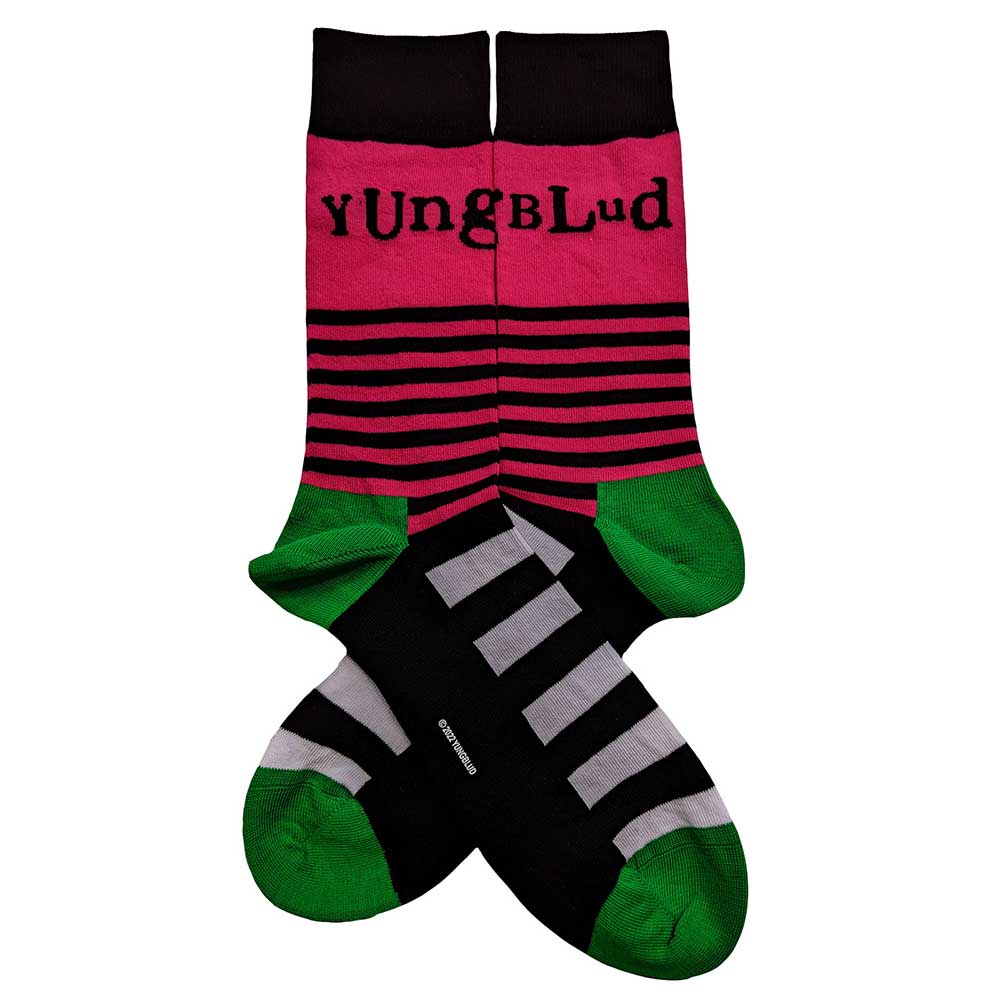 Yungblud Unisex Ankle Socks: Logo & Stripes (UK Size 7 - 11) Enkelsokken