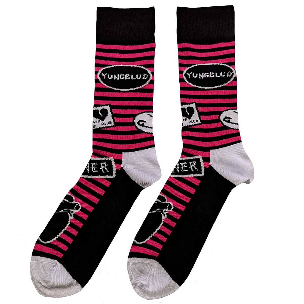 Yungblud Unisex Ankle Socks: Symbols (UK Size 7 - 11) Enkelsokken