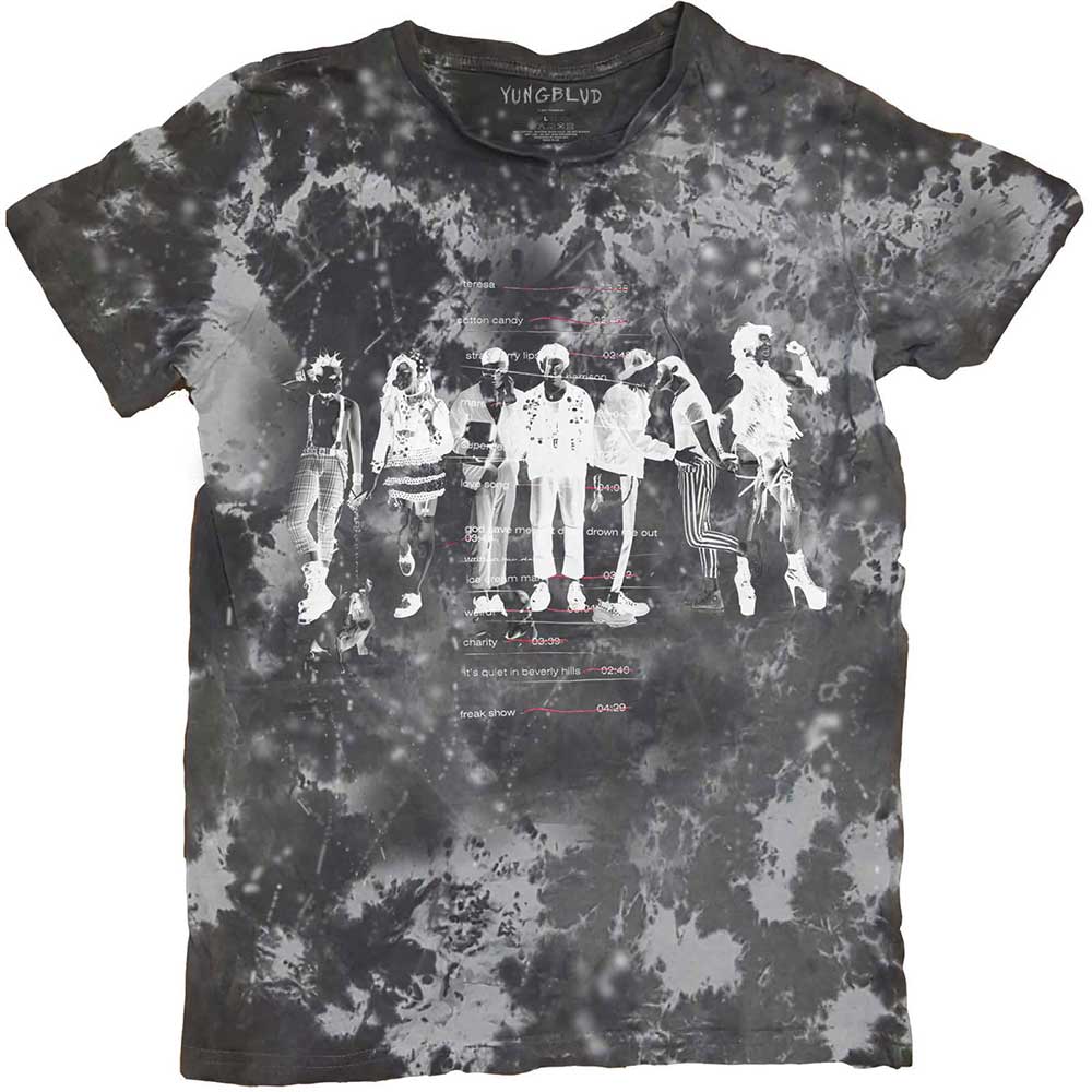 Yungblud Unisex T-Shirt: Weird Tracklist (Wash Collection) T-Shirt