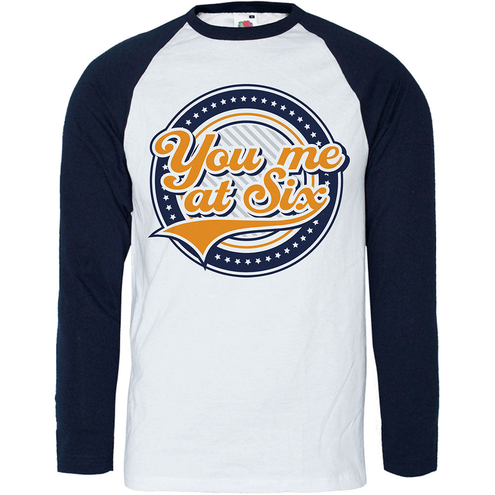 You Me At Six Unisex Raglan T-Shirt: Crest Raglan T-Shirt