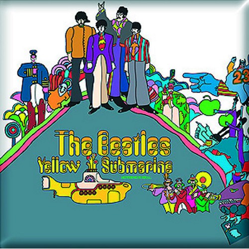 The Beatles Fridge Magnet: Yellow Submarine Album Koelkastmagneet